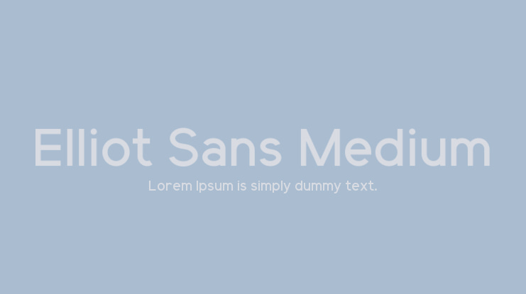 Elliot Sans Medium Font Family
