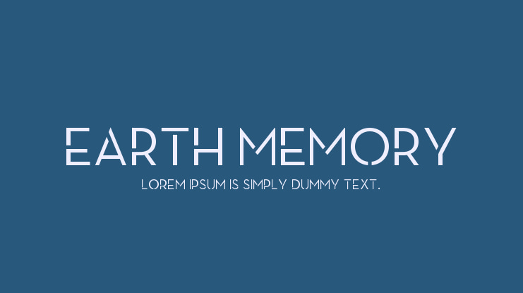Earth Memory Font