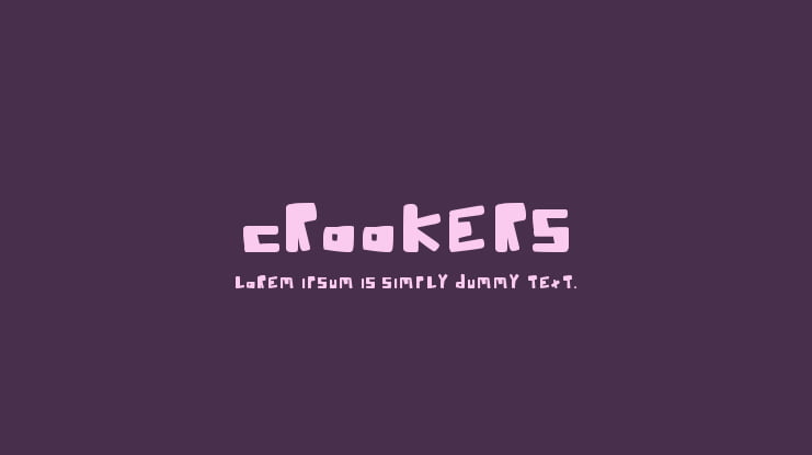 Crookers Font