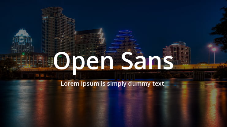 Open Sans Font Family