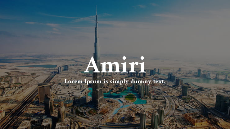 Amiri Font Family