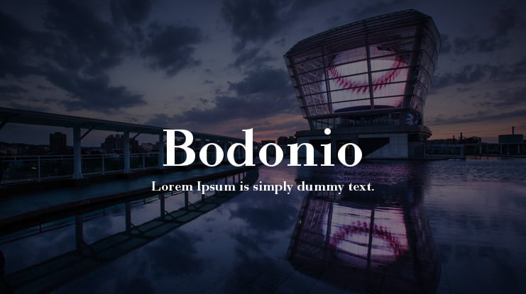 Bodonio Font
