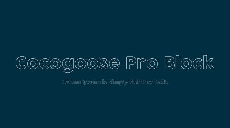 Cocogoose Pro Block Font Family