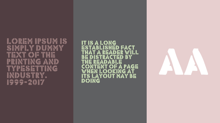 Stencil Force Font
