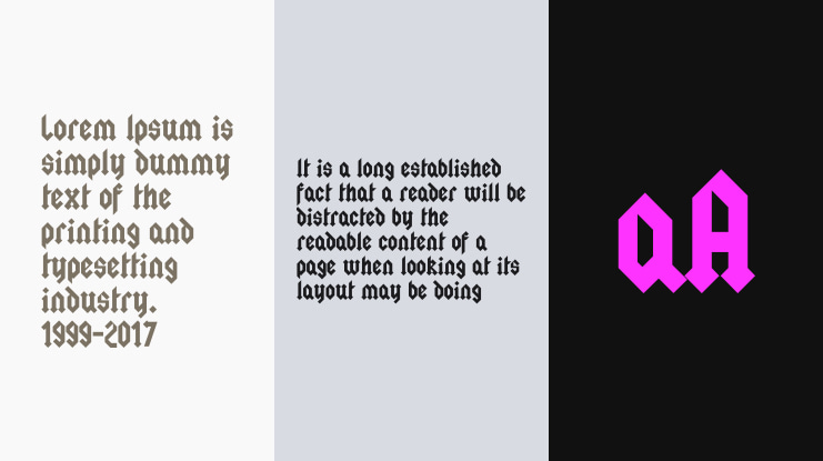 The Gothic Rite Font Family