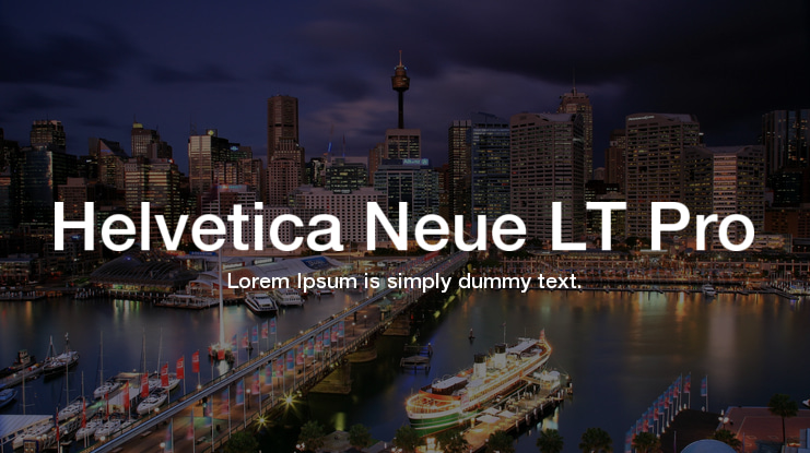 Helvetica Neue LT Pro Font Family