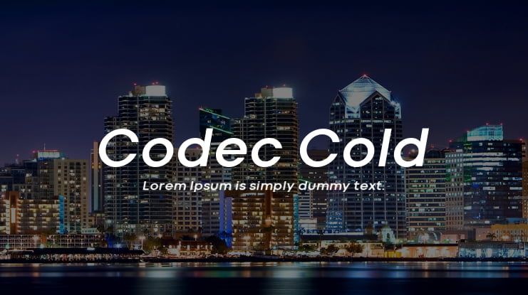 Codec Cold Font Family