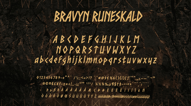 Bravyn Runeskald Free Font