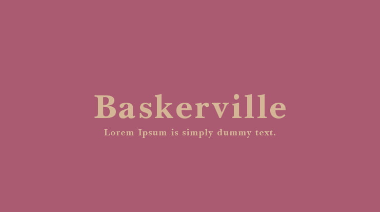 Baskerville Font Family