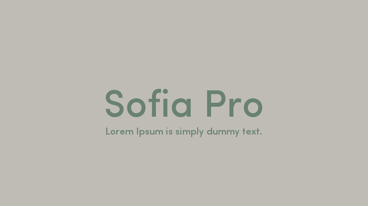 Sofia Pro Font Family