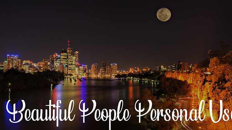 Beautiful People Personal Use Font Family
