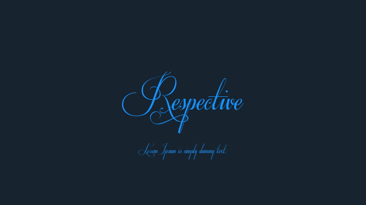 Respective Font Family
