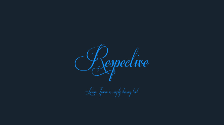 Respective Font Family