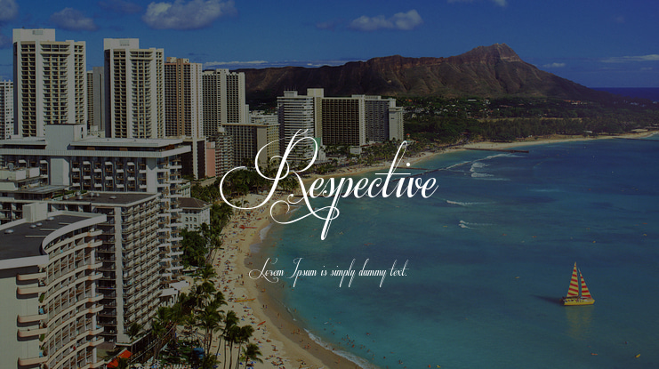 Respective Font Family