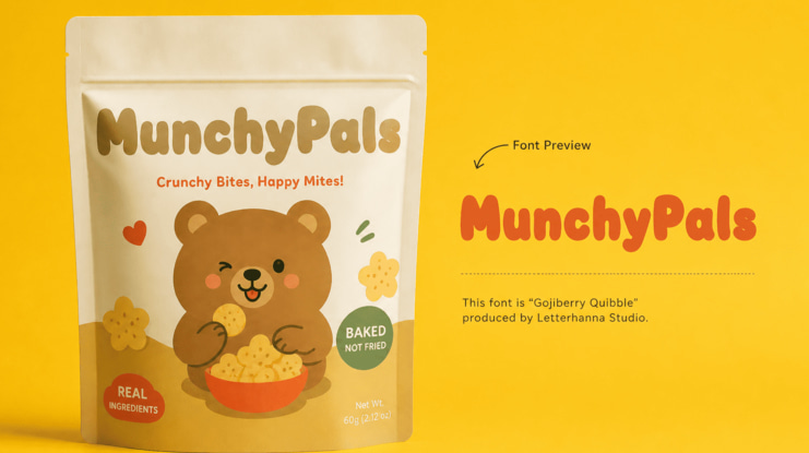 Gojiberry Quibble Free Font