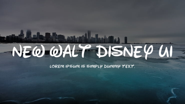 New Walt Disney UI Font Family
