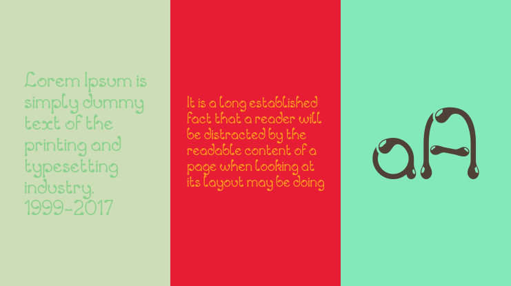 Gouttes Font