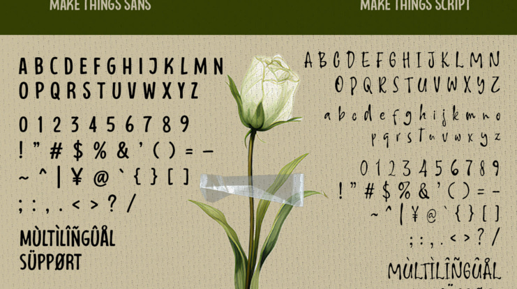 Make Things Font Family