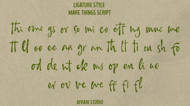 Make Things Font Family