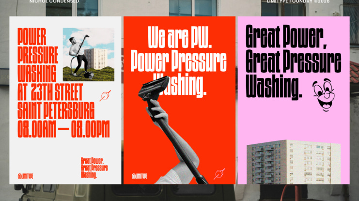 Nichol Condensed Font