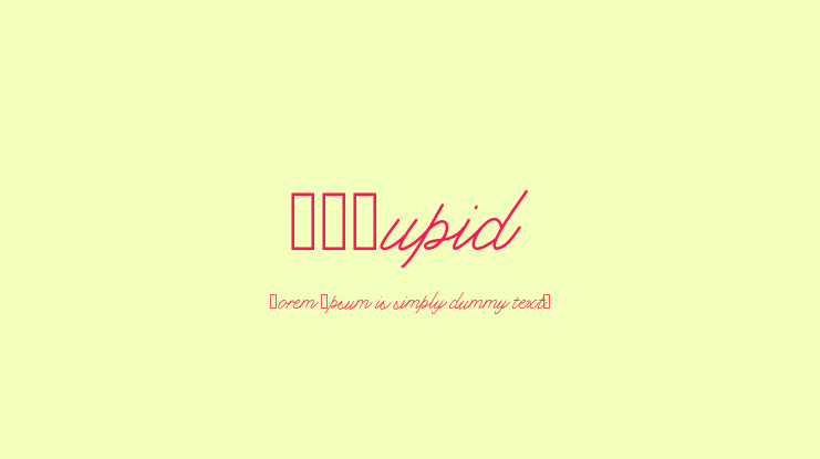 KLCupid Font