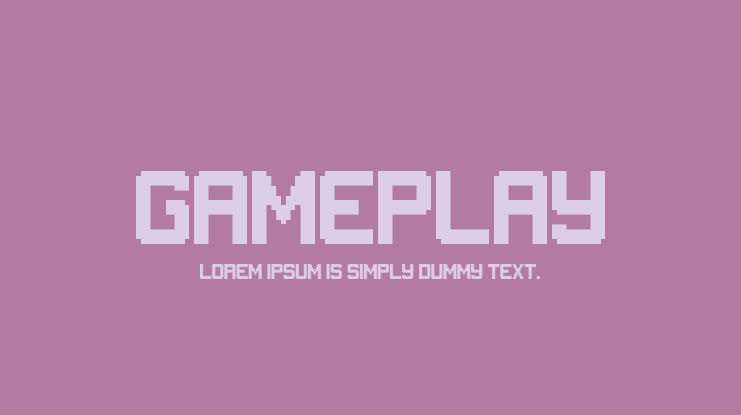 Gameplay Font