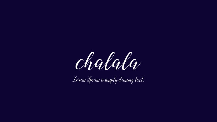 chalala Font Family
