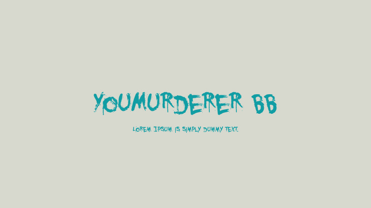 YouMurderer BB Font