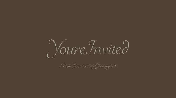 YoureInvited Font Family