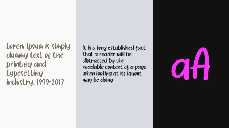 Simple Present Tense Font