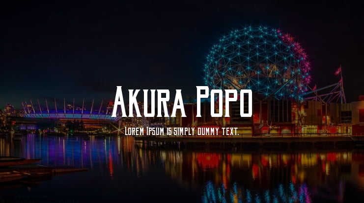 Akura Popo Font Family