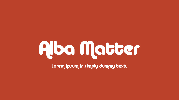 Alba Matter Font Family