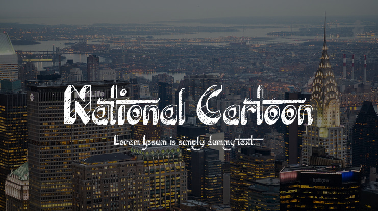 National Cartoon Font