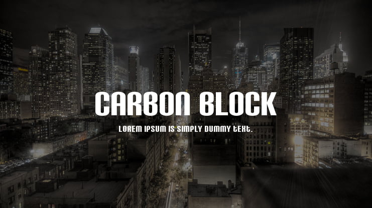 Carbon Block Font