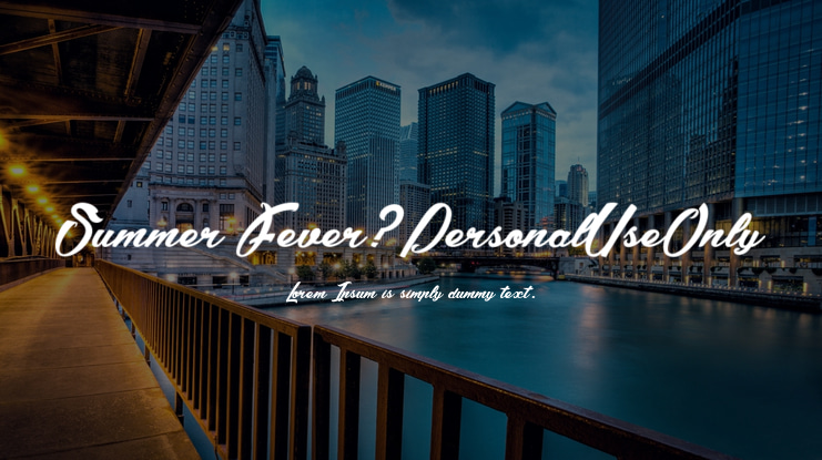 Summer Fever_PersonalUseOnly Font