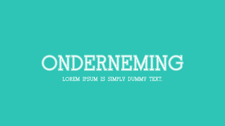 Onderneming Font