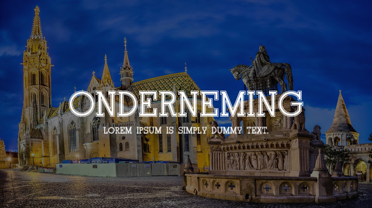 Onderneming Font