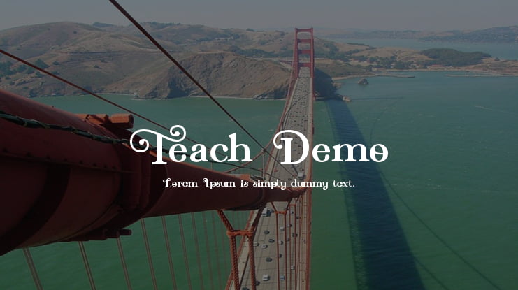Teach Demo Font