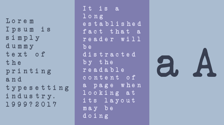 Another Typewriter Font