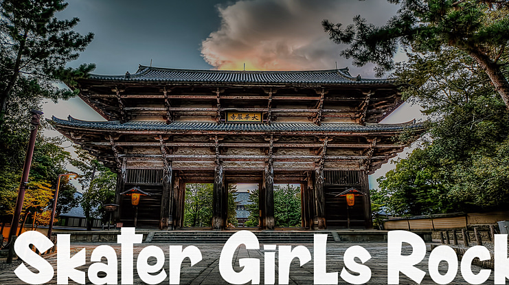 Skater Girls Rock Font