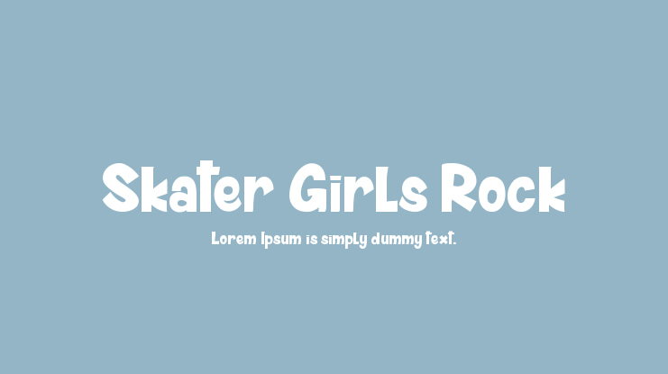 Skater Girls Rock Font