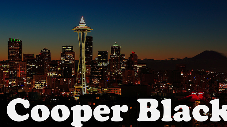 Cooper Black Font
