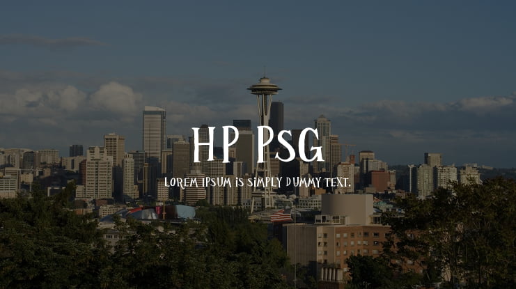 HP PSG Font  Download Free for Desktop & Webfont
