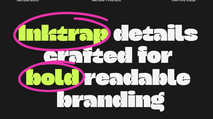 Inktera Bold Inktrap Font