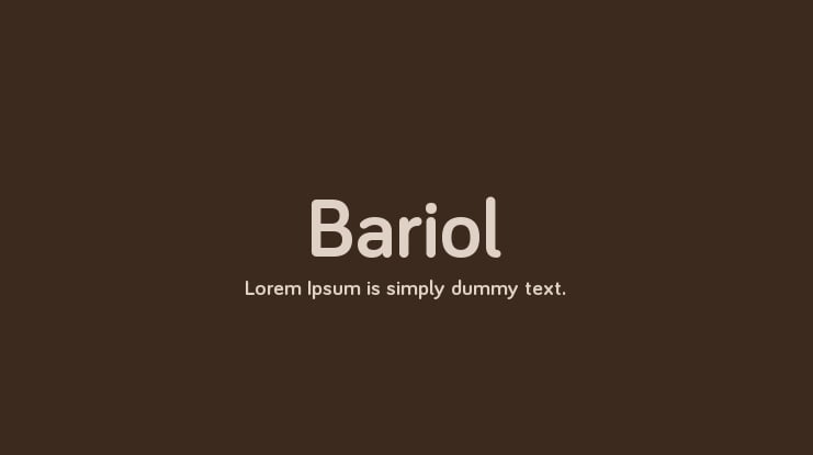 Bariol Font Family