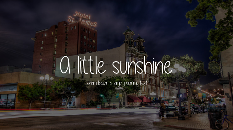 A little sunshine Font