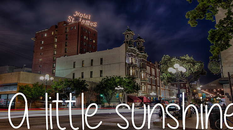 A little sunshine Font