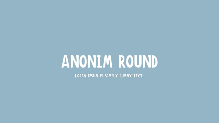 Anonim Round Font