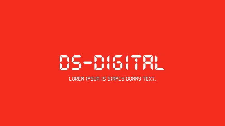 DS-Digital Font Family