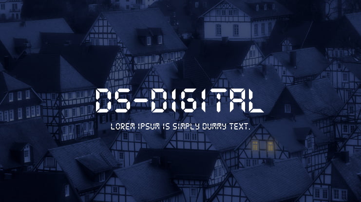DS-Digital Font Family
